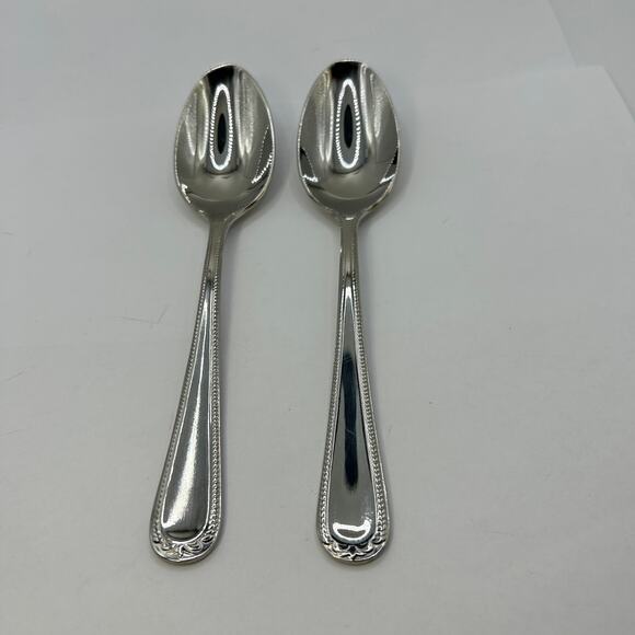 2 Teaspoon Spoon Swedish Lodge Lenox 6 5/8" Stainless 18/10 - Picture 1 of 10